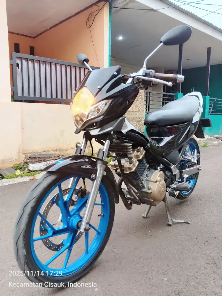 Suzuki Satria Fu 2009 Ss lengkap pajak hdp modif crome siap nongkrong