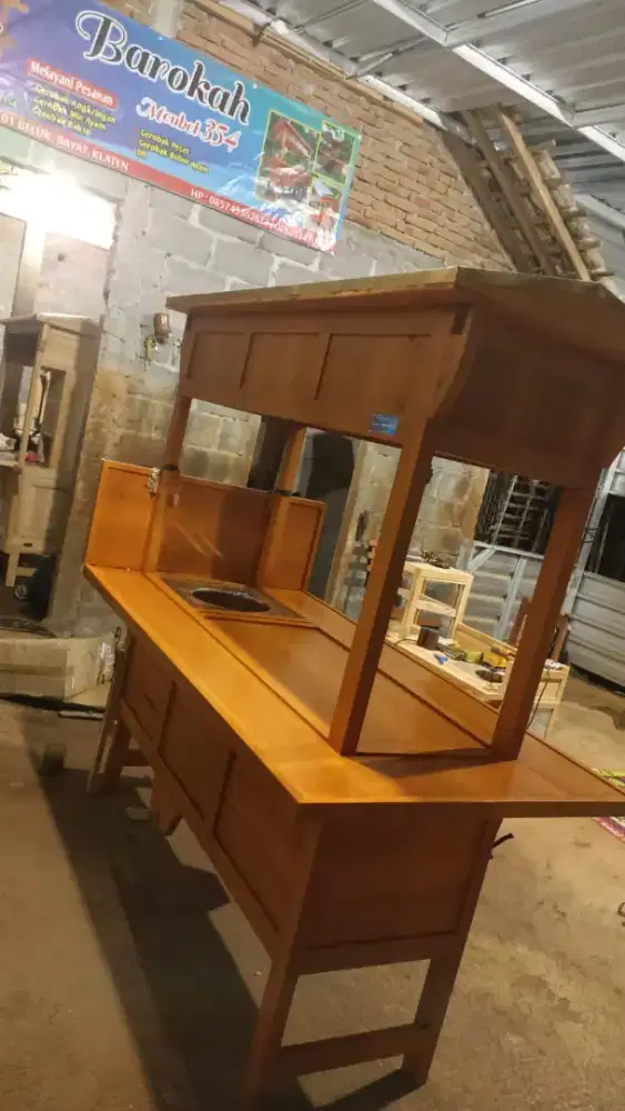 Sedia Gerobak Angkringan, Bakso Mie Ayam, Bubur, Sate, Soto, Pecel dll