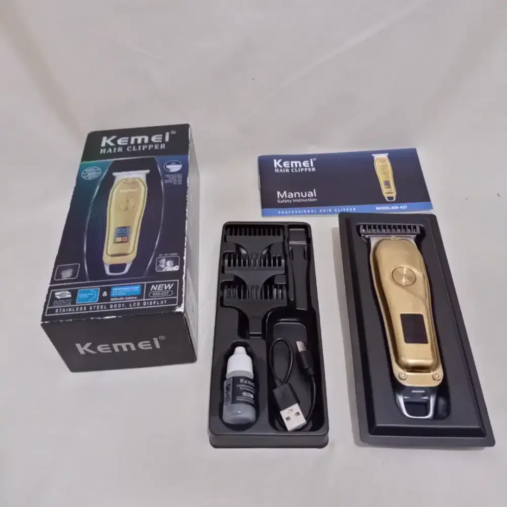 Hair Clipper Kemei | Mesin Alat Cukur Potong Rambut Portable