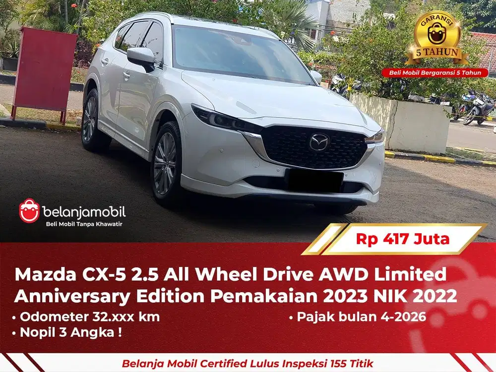 [ 4x4 ] Mazda CX5 CX-5 CX 5 2.5 All Wheel Drive AWD Putih 2022 2023