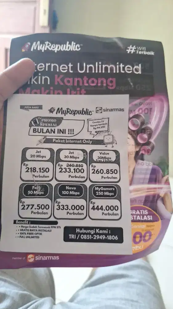 Internet cepat harga pas