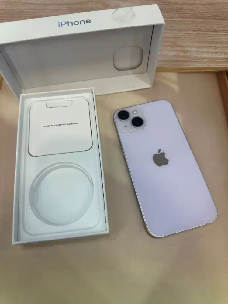iPhone 14 512GB Purple eks ibox bh 92% lengkap