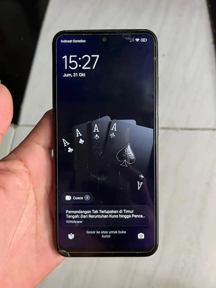 Xiaomi Note 10s NFC 6/64GB Minus LCD Retak Normal Semua Siap Pake