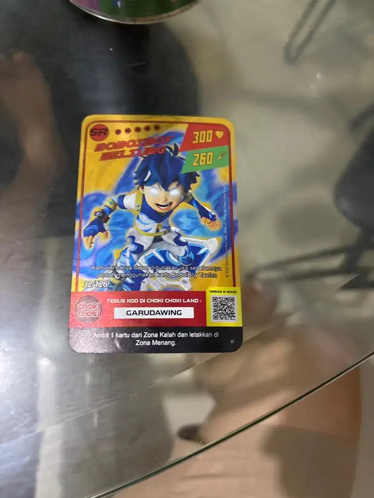 Kartu sr boboiboy chokichoki