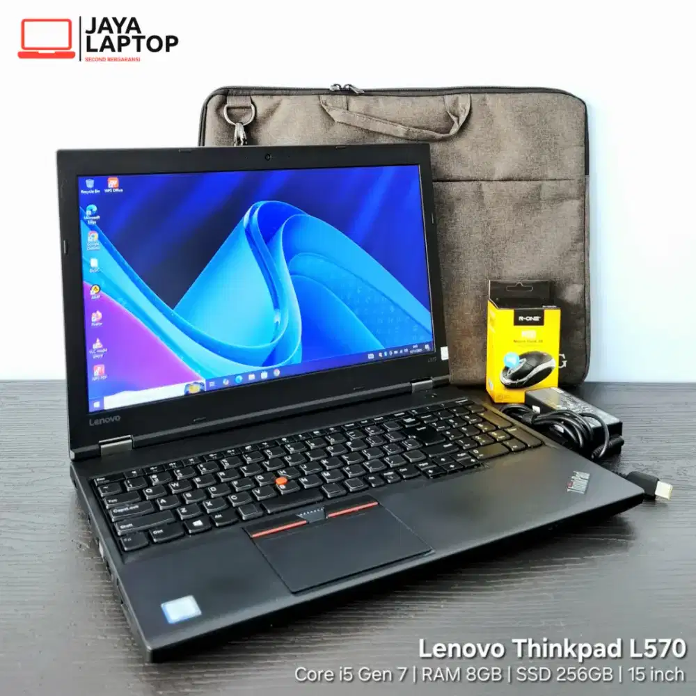 Lenovo Thinkpad L570 Core i5 RAM 8GB SSD 256GB Laptop Second Bekas
