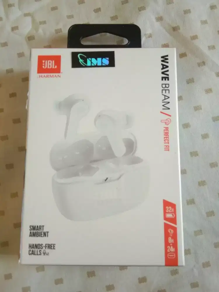 Dijual : 1 unit earphone BARU merk JBL by Harman Wave Beam , Ori,Segel