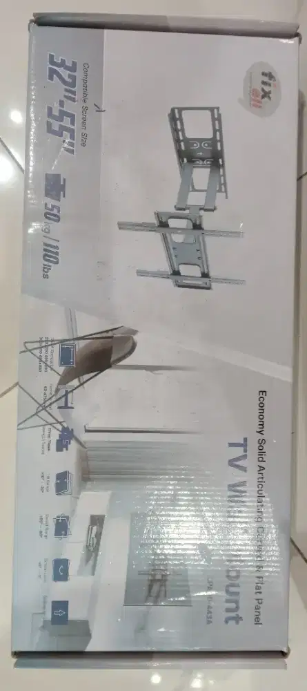 Braket swivel gerak atas bawah kiri kanan maju mundur bracket led tv