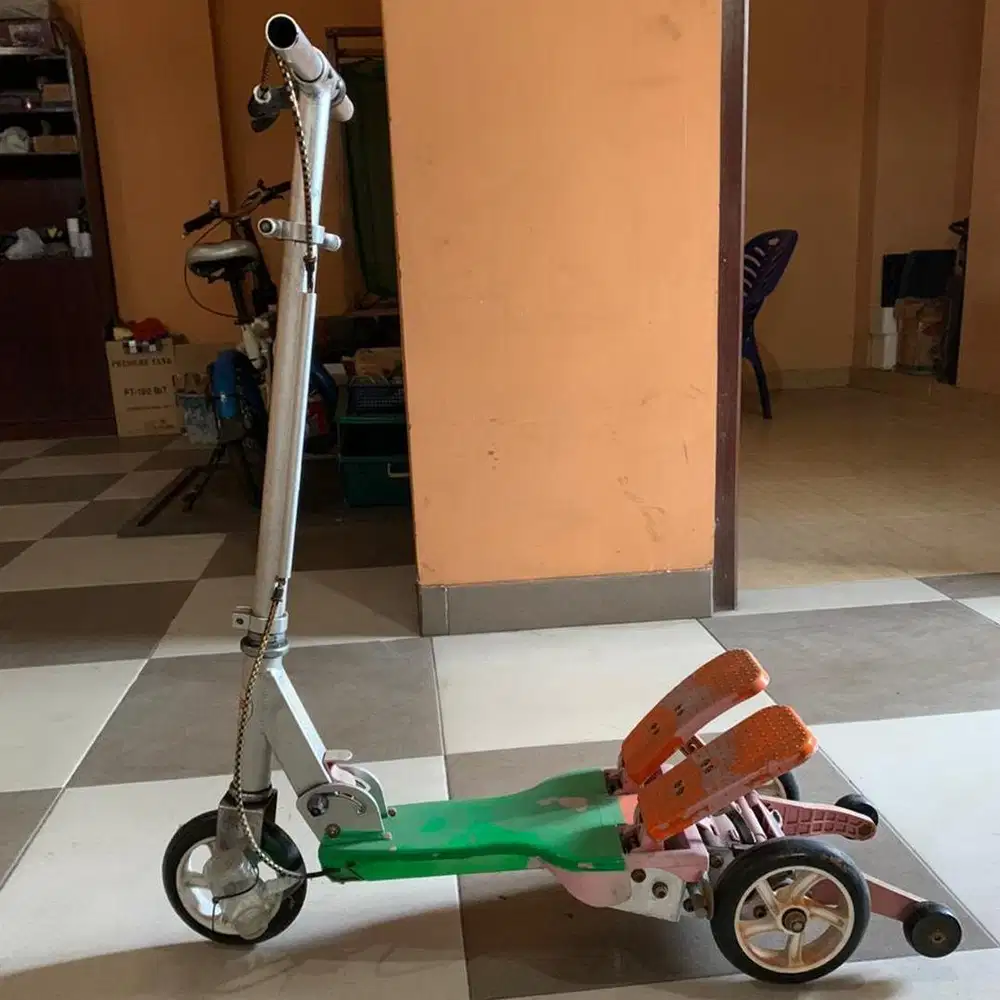 Mainan Scooter Anak Injak Bekas, Skuter Anak Otoped Pedal Second Murah