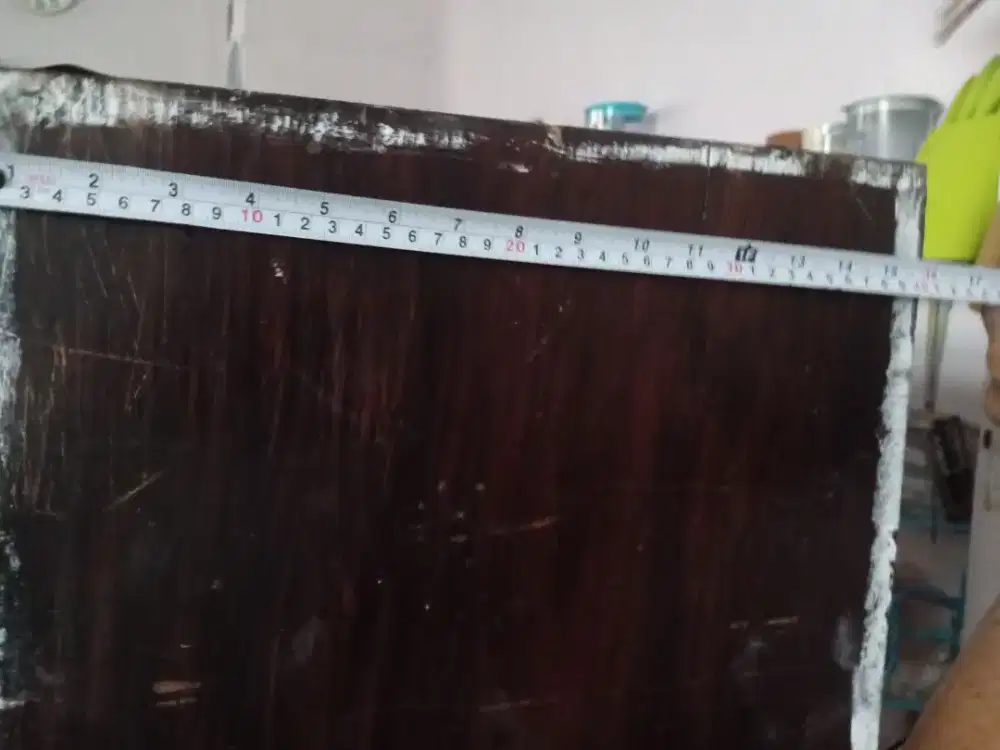 Lemari Makan Bahan Dari Kayu Jati Susun Tiga ada Kaca