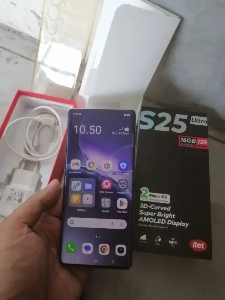 ITEL S25 ULTRA Ram 8+8/128gb fullset garansi 6bulan lagi