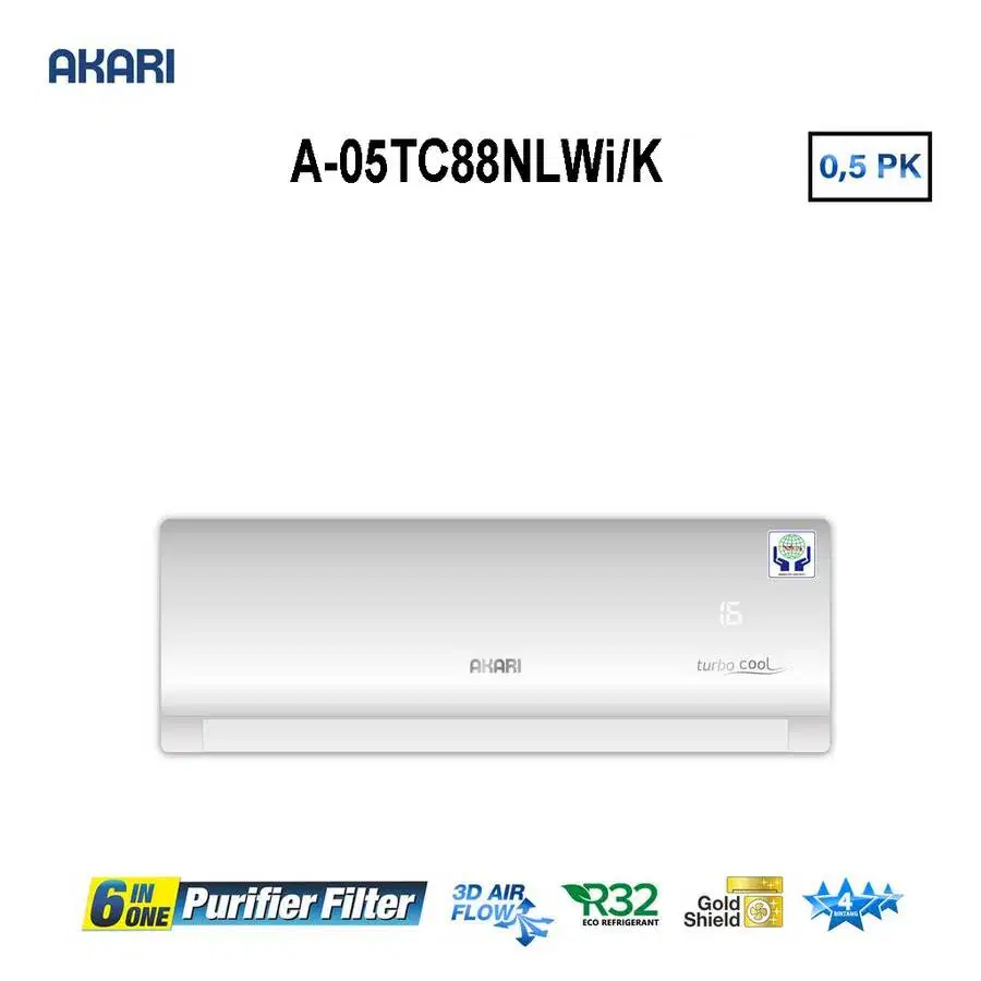 AC AKARI 1/2 PK 400 WATT 5200 BTU - A 05 TC 88 LW FREE BRACKET