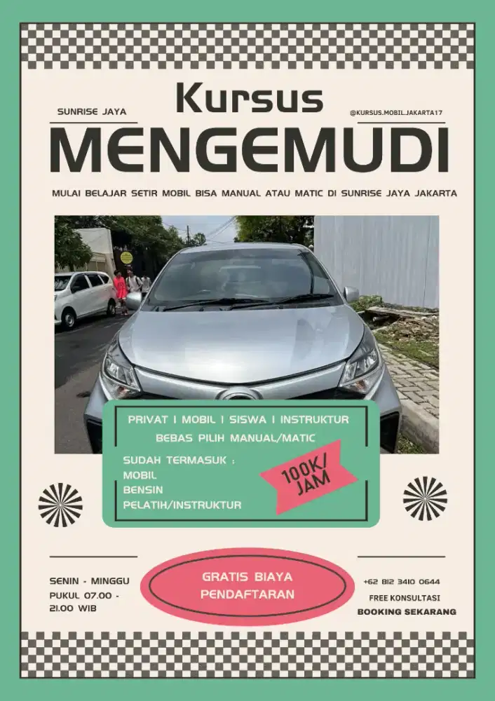 Dibutuhkan orang yang ingin belajar mobil