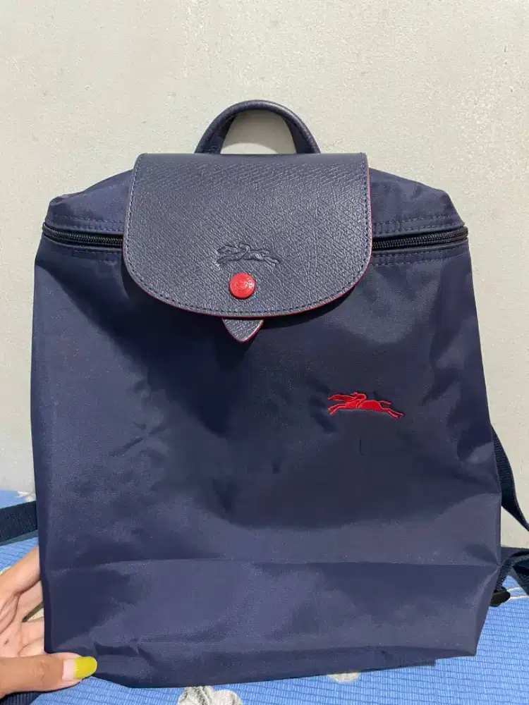 Longchamp canvas backpack
