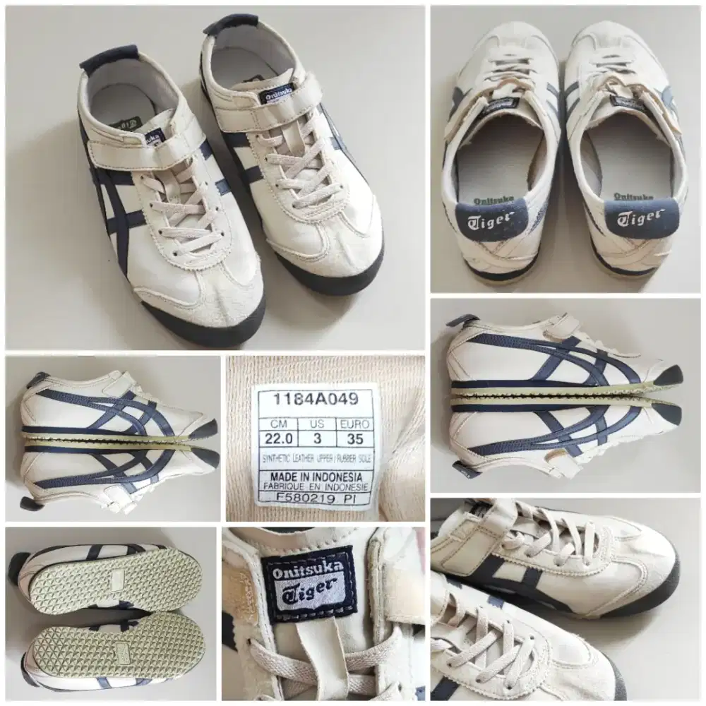 Sepatu ONITSUKA TIGER MEXICO 66 KIDS size 35, like new, preloved