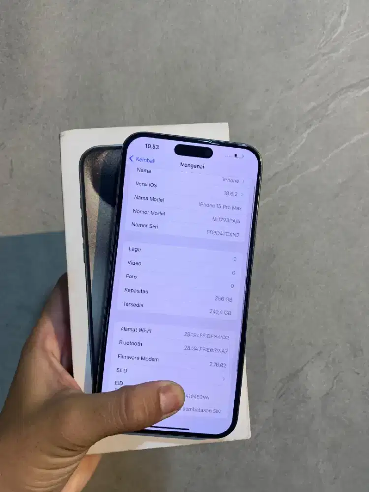 iphone 15 promax 256 GB EX IBOX