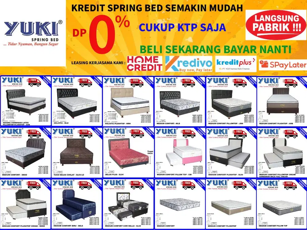 Kredit Spring Bed DP 0% Syarat KTP Saja
