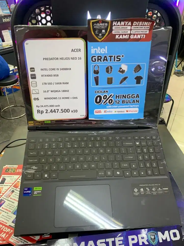 di jual laptop acer predator helios neo 16