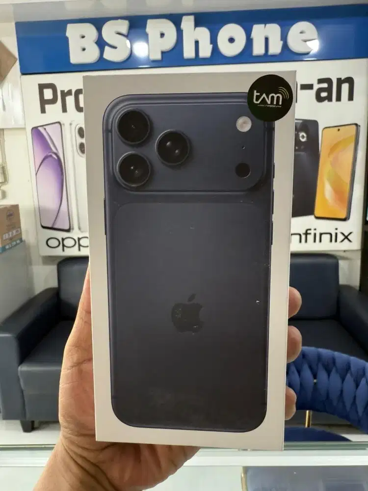 (Baru) iPhone 17 Pro Max 256GB Warna Deep Blue Resmi iBox