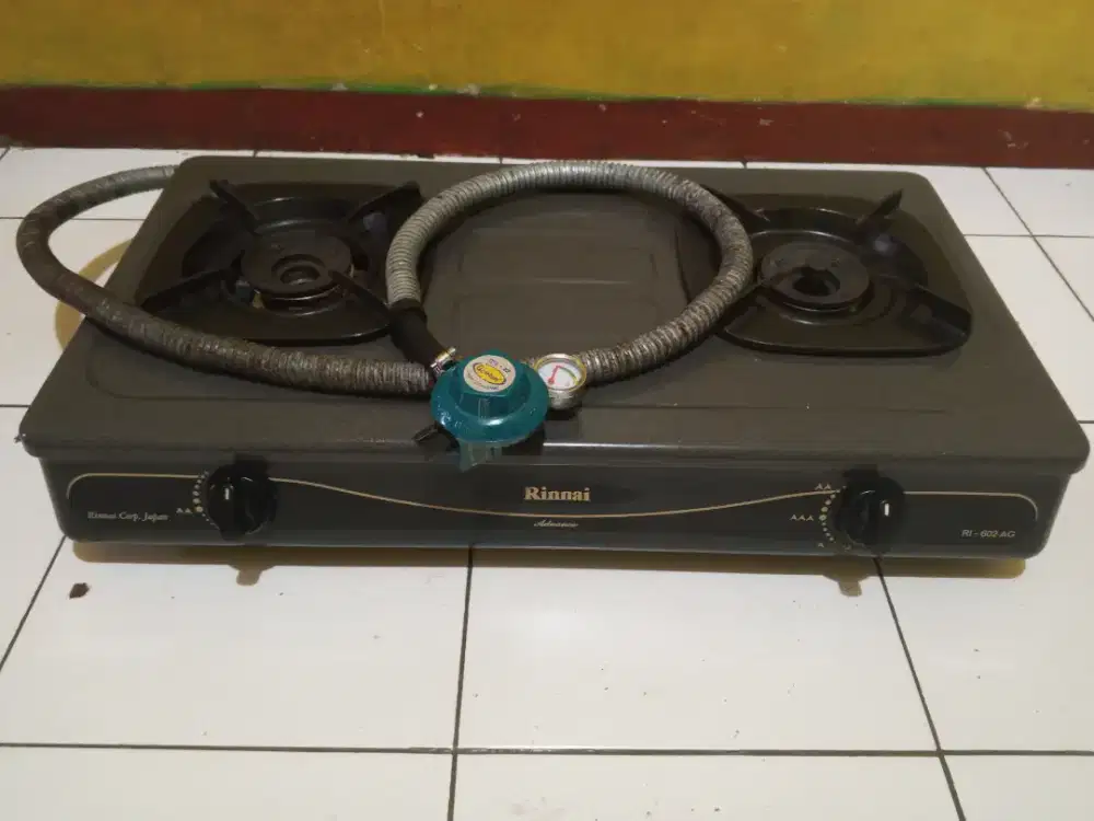 Kompor gas Rinnai RI-602 AG + selang regulator