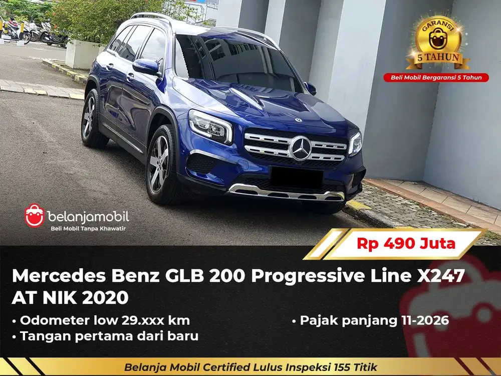 [ GARANSI 5TH ] Mercedes Benz Mercy GLB 200 Progressive X247 2020/2021
