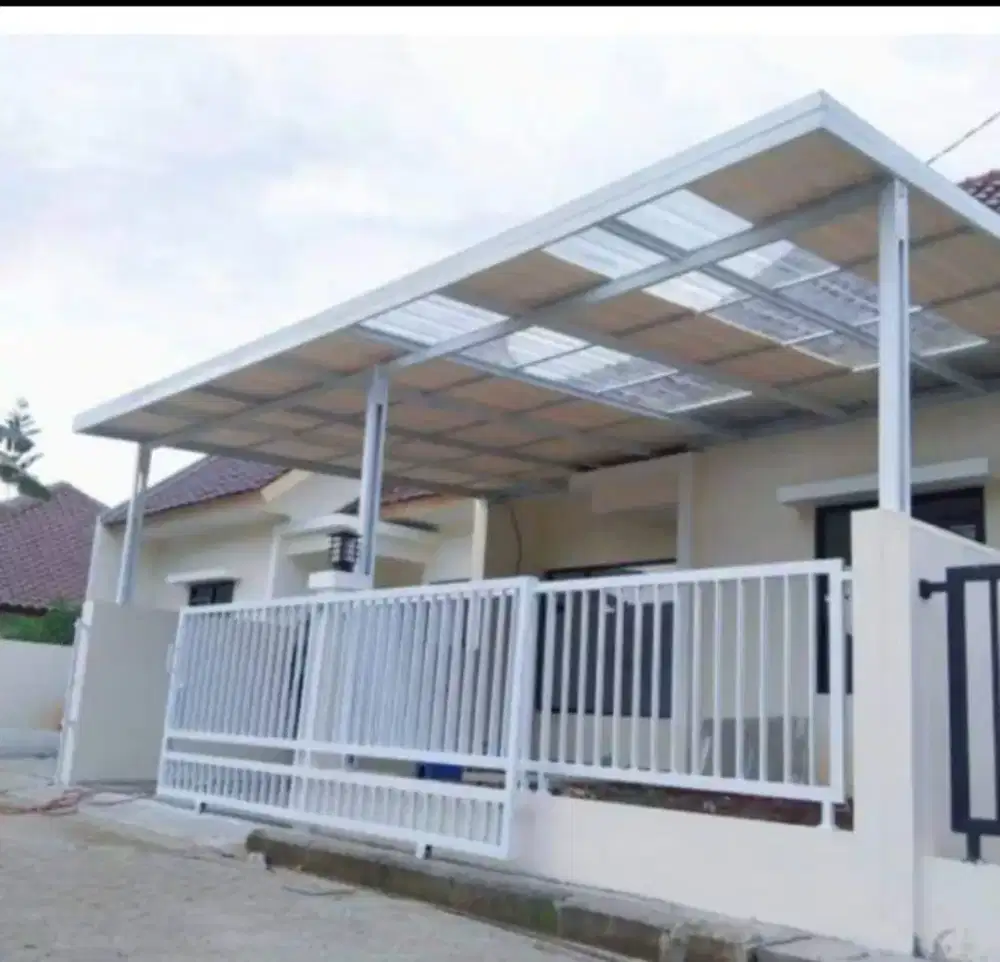 Pemasangan konopi alderon single/renovasi