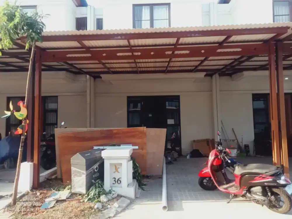 Pasang kanopi alderon single/renovasi