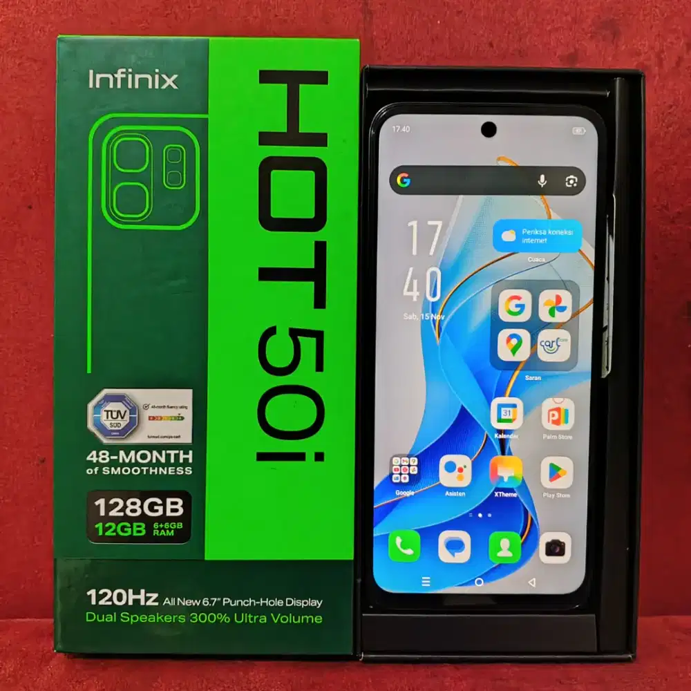 infinix hot 50i 6+6/128 fullset