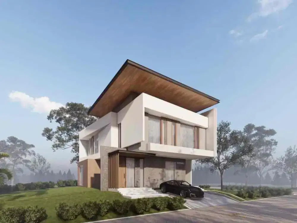 Rumah Bangunan Mandiri Design Tropis di Foresta BSD