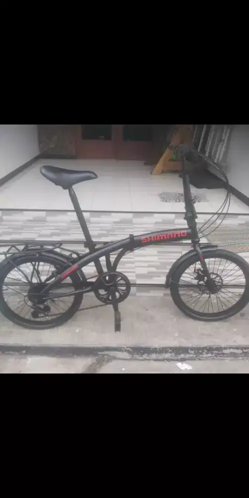 Sepeda Lipat BASIC SAKONI 6 SPEED CUSTOM BAGUS UK.20 SIAP PAKE