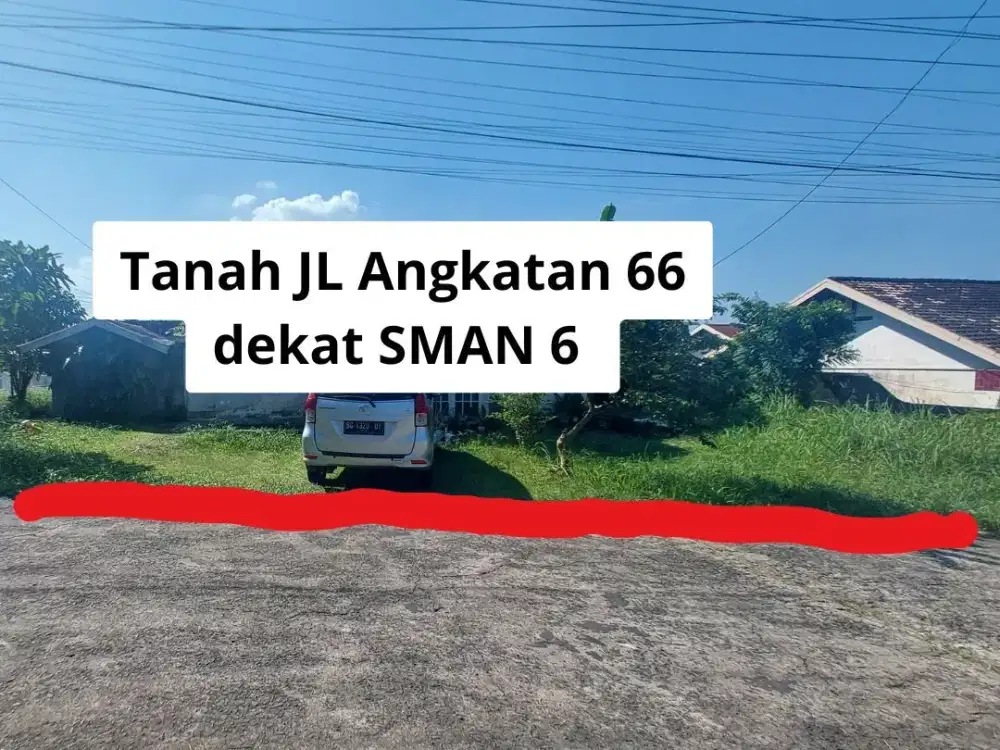 Tanah Strategis samping SMAN 6 Palembang