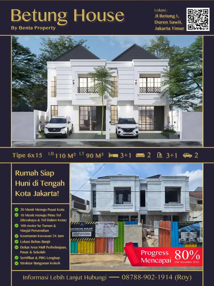 Rumah Desain Modern Classic yang Siap Huni di Tengah Kota Jakarta!
