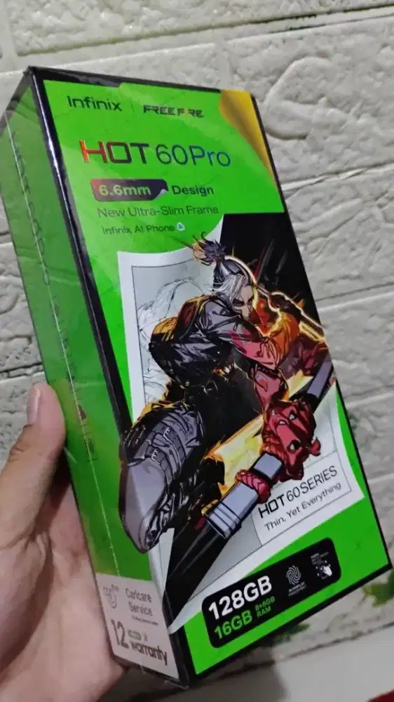 INFINIX HOT 60 PRO SILVER RAM 8+8 / 128 GB  BARU GARANSI RESMI 1 TAHUN