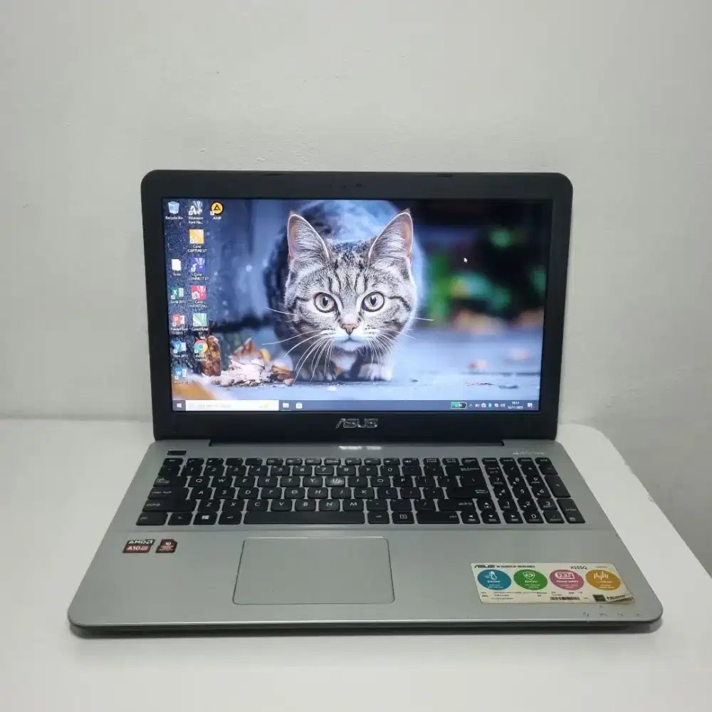 Laptop Asus X555QG AMD A10 APU Gaming, tinggal pakai, win 10 pro ori