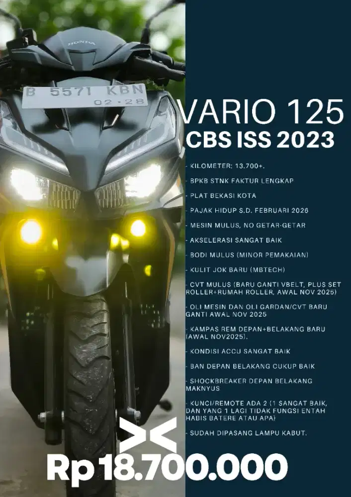 Vario 125 CBS ISS 2023 Hitam