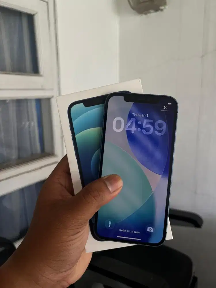 Iphone 12 Ibox 128gb Biru Ex Replacement