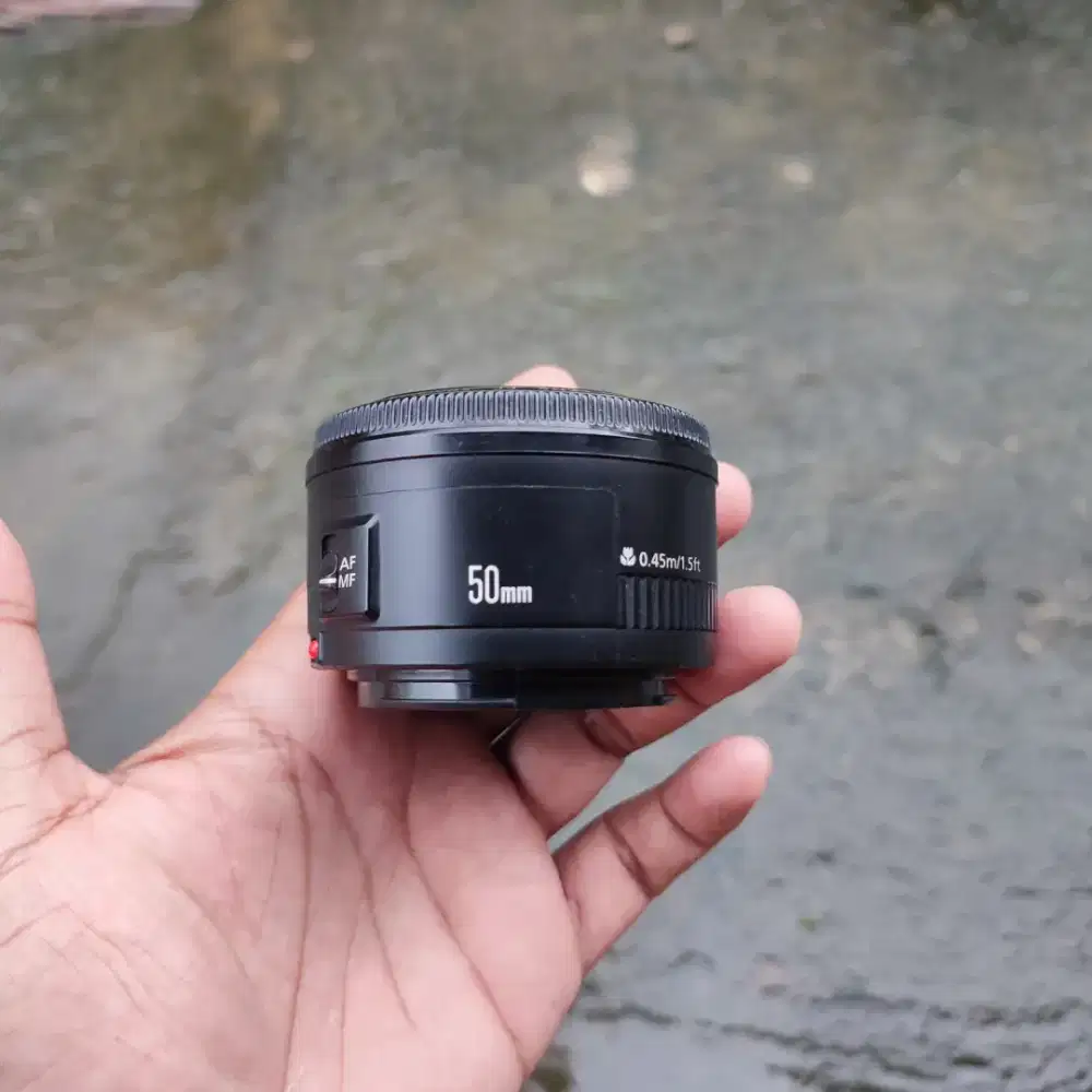 Lensa kamera dslr miroles canon 50mm f1.8 bergaransi toko