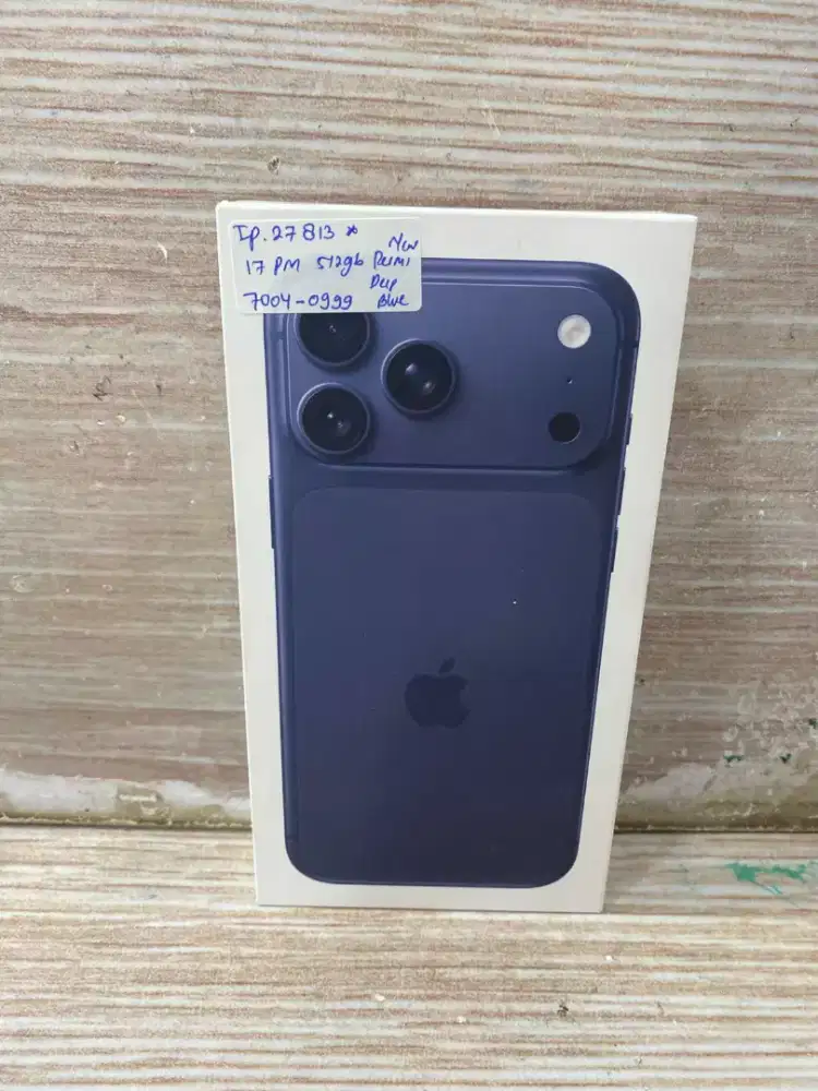 Di jual HP NEW IPHONE 17 PRO MAX DEEP BLUE 512GB IBOX