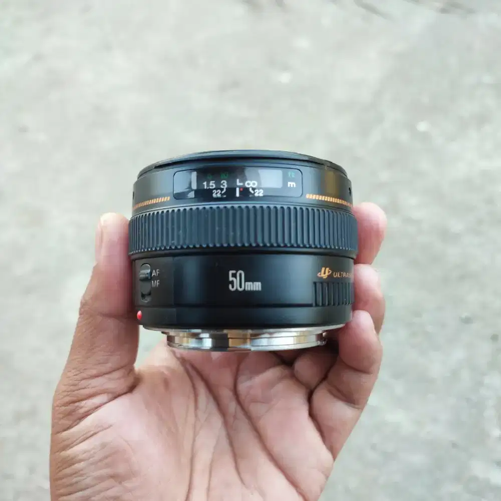 Lensa kamera camera dslr miroles mirorless canon 50 mm f 1.4