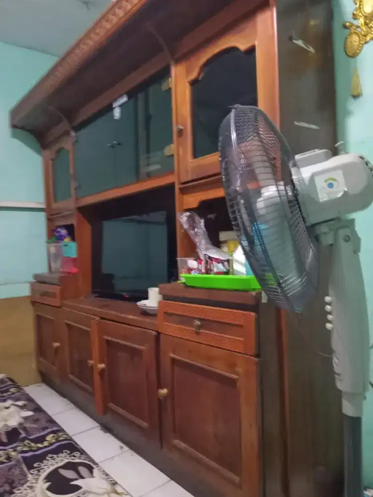 Rak Lemari TV KAYU JATI