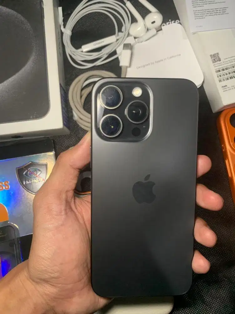 iphone 15 promax 256gb black titanium resmi blibli