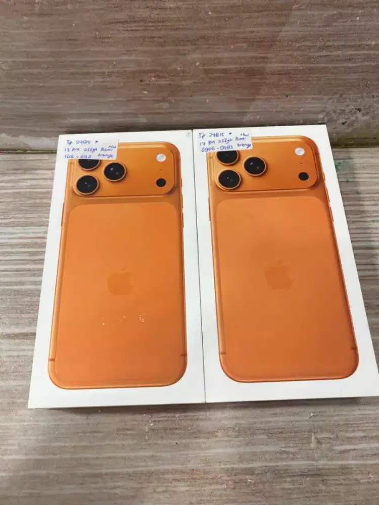Di jual HP NEW IPHONE 17 PRO MAX ORANGE 256GB IBOX