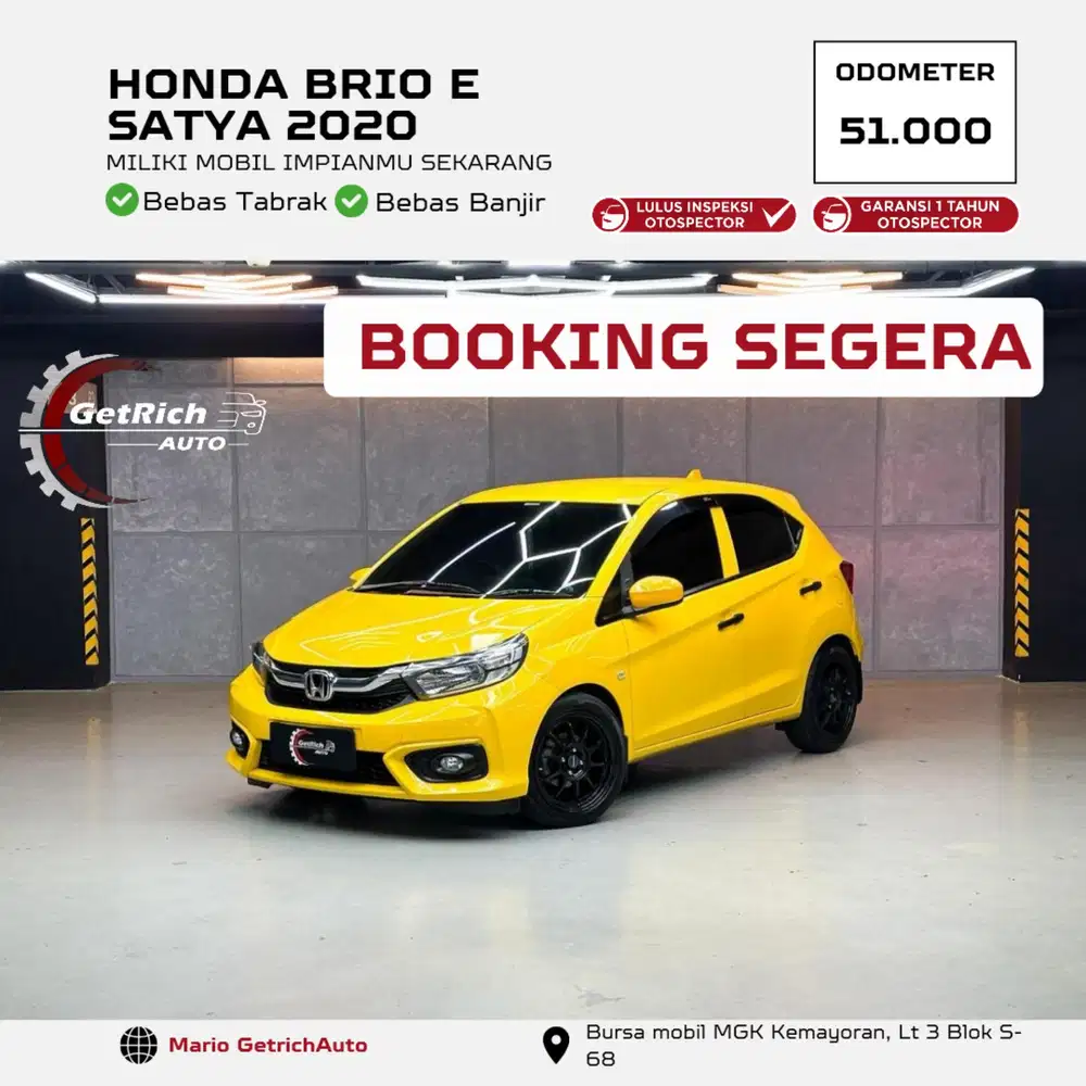 [ DP 10 JT ] HONDA BRIO E SATYA MATIC 2020