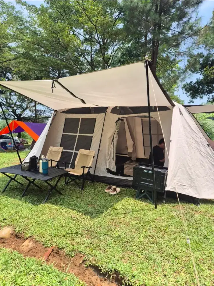 Tenda Alltrek Peakvilla Luxury tent Jumbo muat 5 sd 8 orang