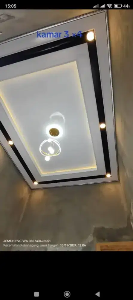 Menerima pemasangan plafon PVC, gibsum, kalsibot