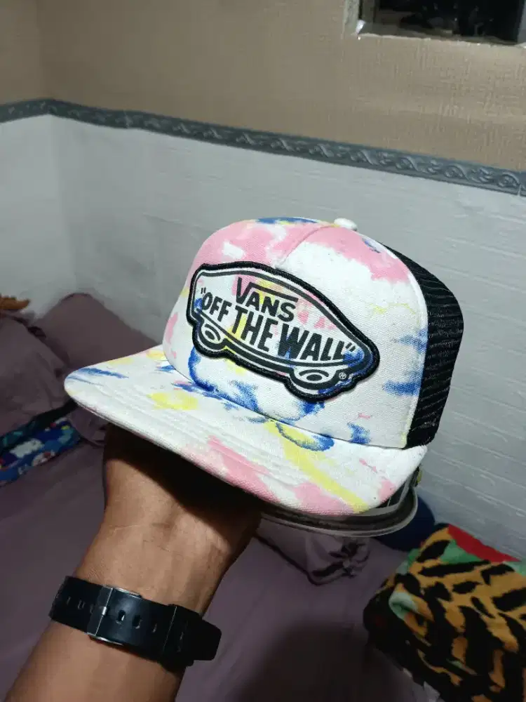 Topi Skate Jaring Trucker Hat Hats Caps Cap Vans Authentic Original