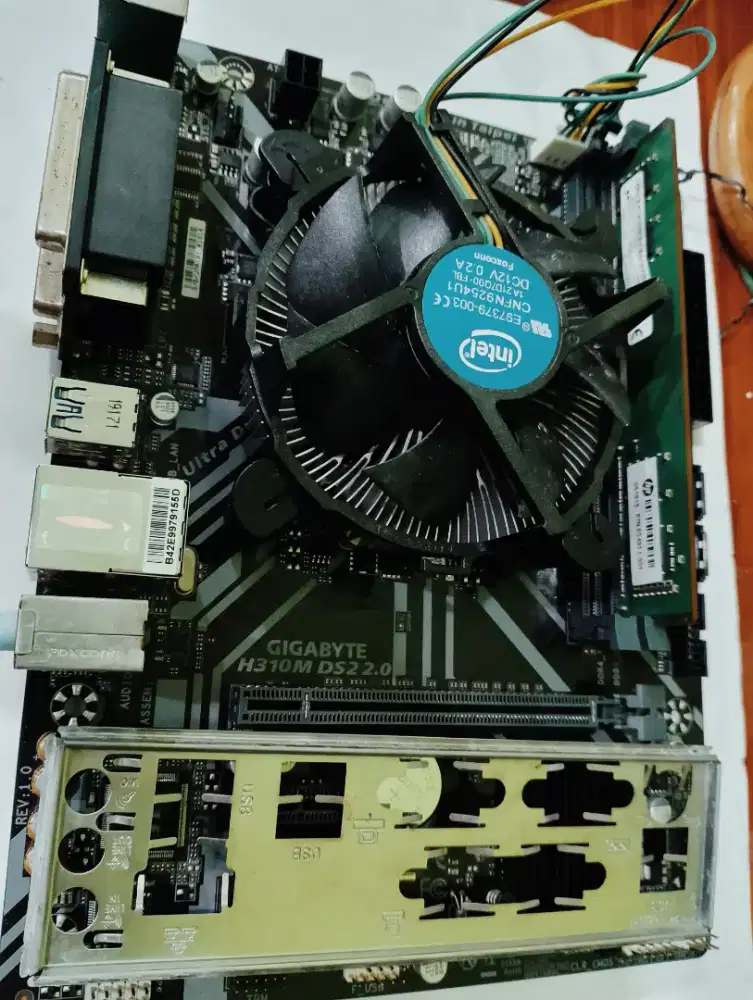 Paket MOBO H310 + proc i3 gen 9 RAM 4