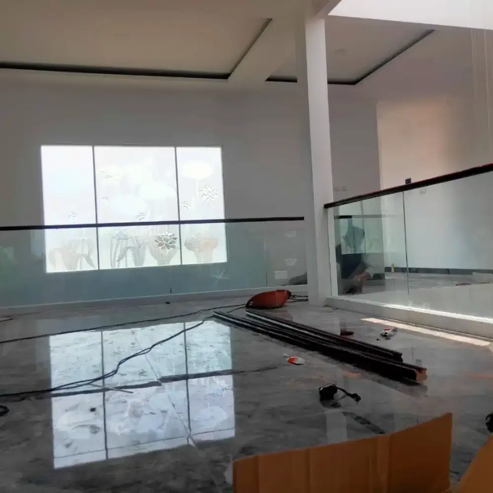 Balkon kaca stainless @43