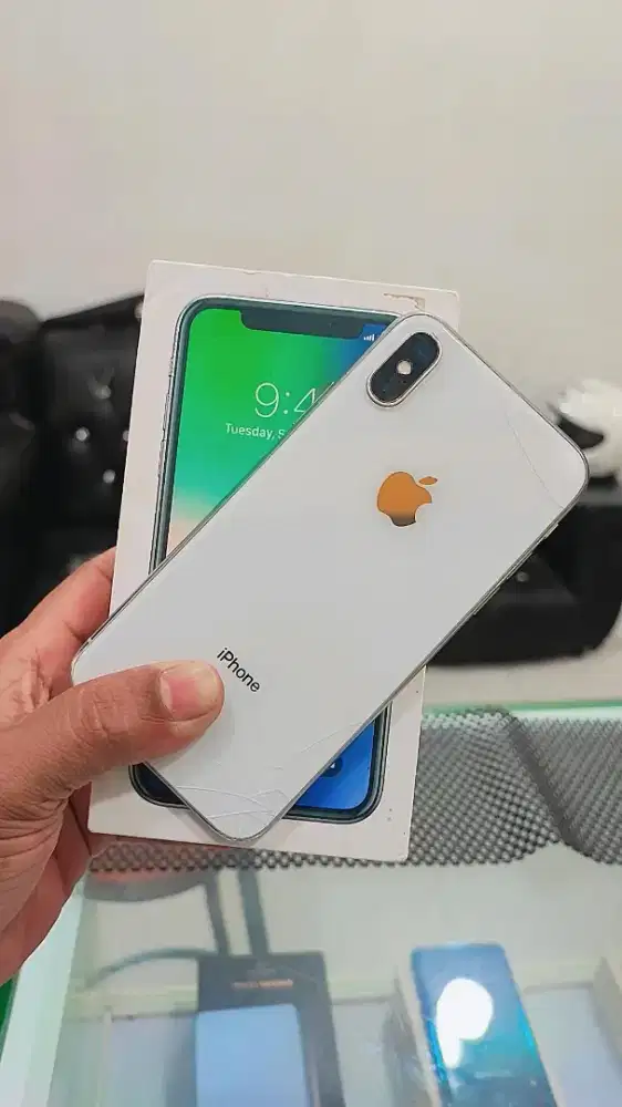 iPhone X 64GB Imie teregister Minus face lcd+bc retak