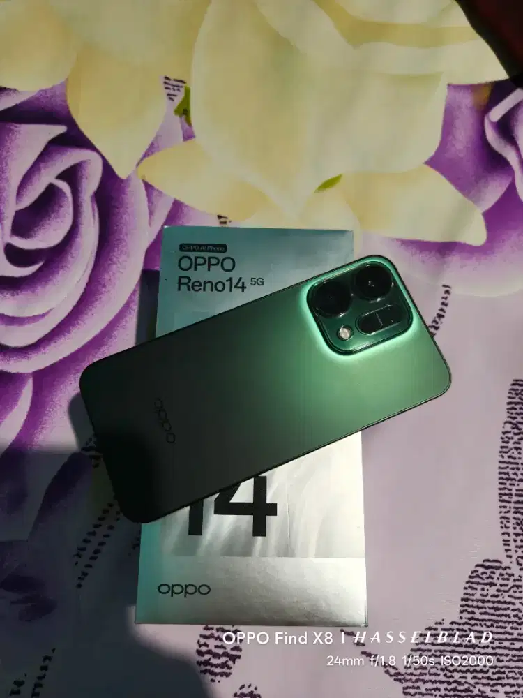 Oppo Reno 14 5G 8/256 GB fulset bawaan pabrik