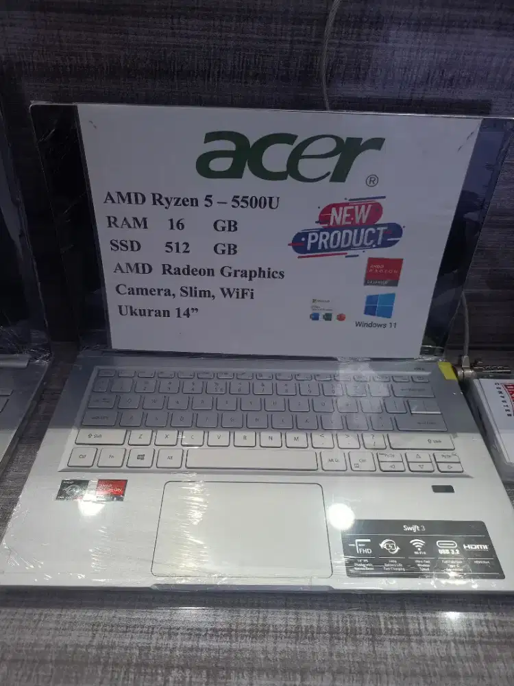 Laptop Acer  AMD Ryzen 5 ram 16 SSD 512gb